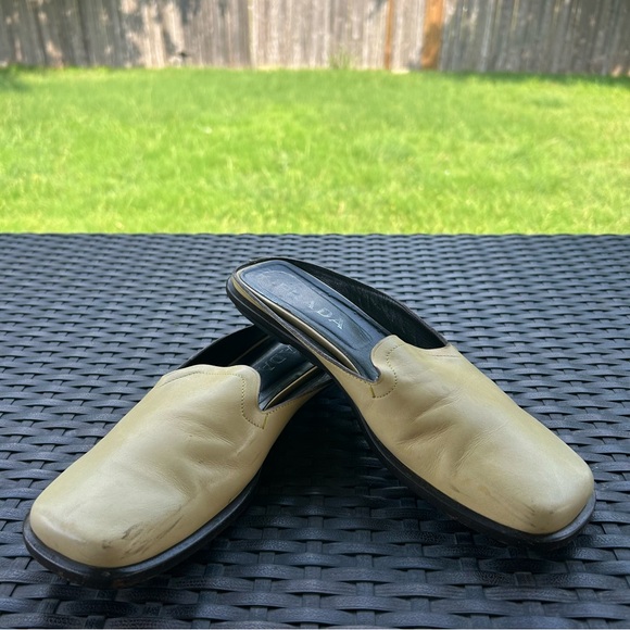 Prada Mule Slip On Shoes Yellow size 10 - Picture 3 of 12